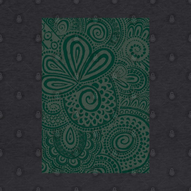 Silver Green Pina Swirls by AmyMinori